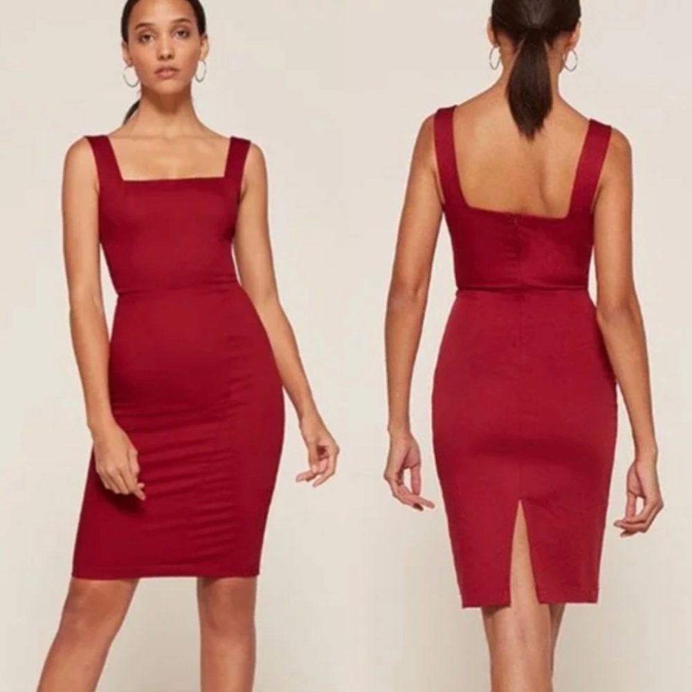 Reformation Vix Red Dress